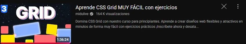 Imagen curso Css Midu grid